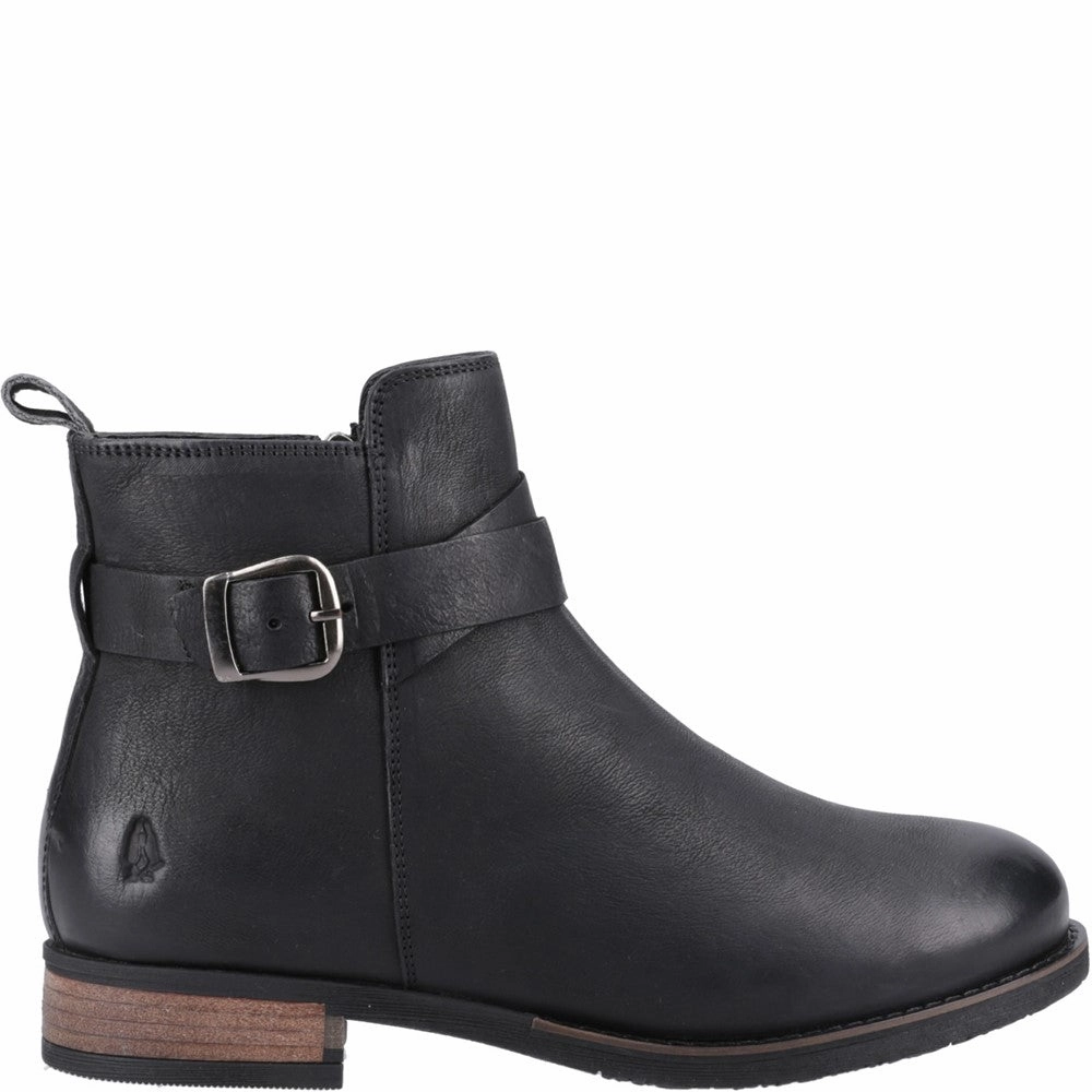 Black Elise Buckle Boots Combat Boots Stylish