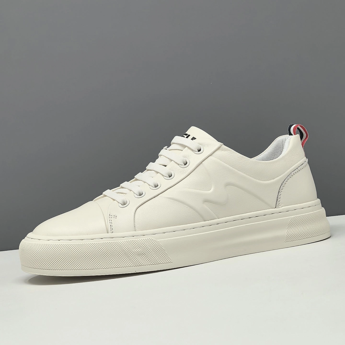 Flat Shoes Size 2 Men's Minimalist Leather Flat Casual Shoes