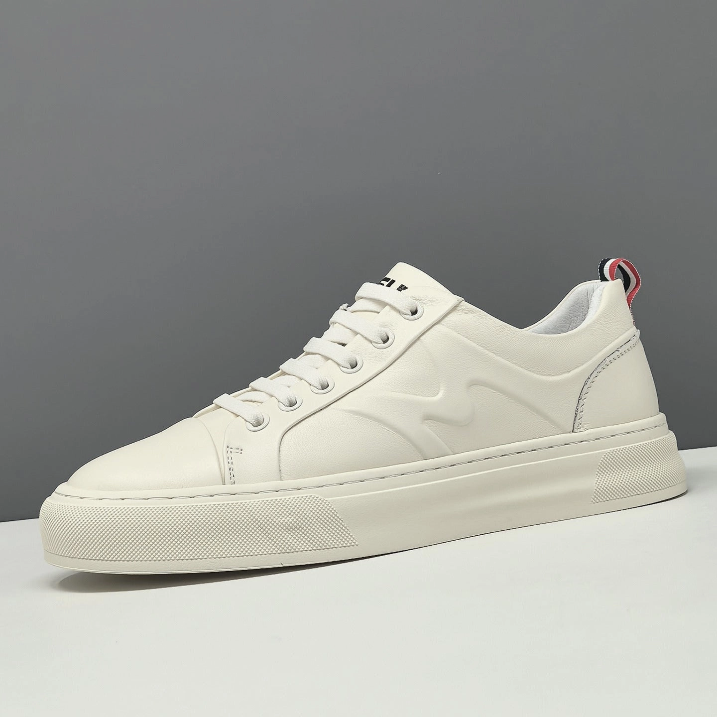 Men's Minimalist Leather Flat Casual Shoes Best Bike Shoes