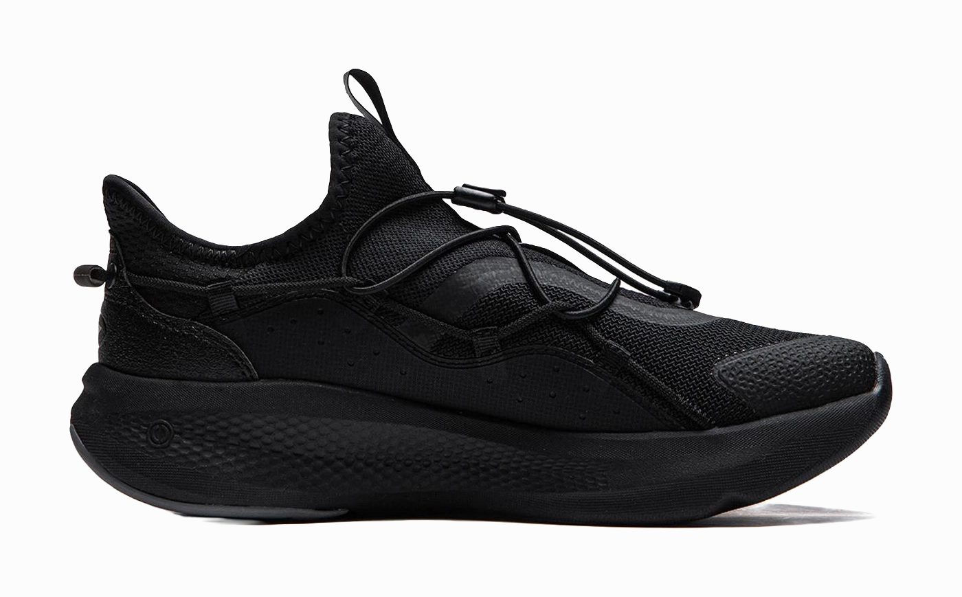 LiNing Cloud Ease Slip On Shock Absorbers Slip Resistant Abrasion Resistant Breathable Low top Casual Shoes Men's Black Trending Shoes Casual