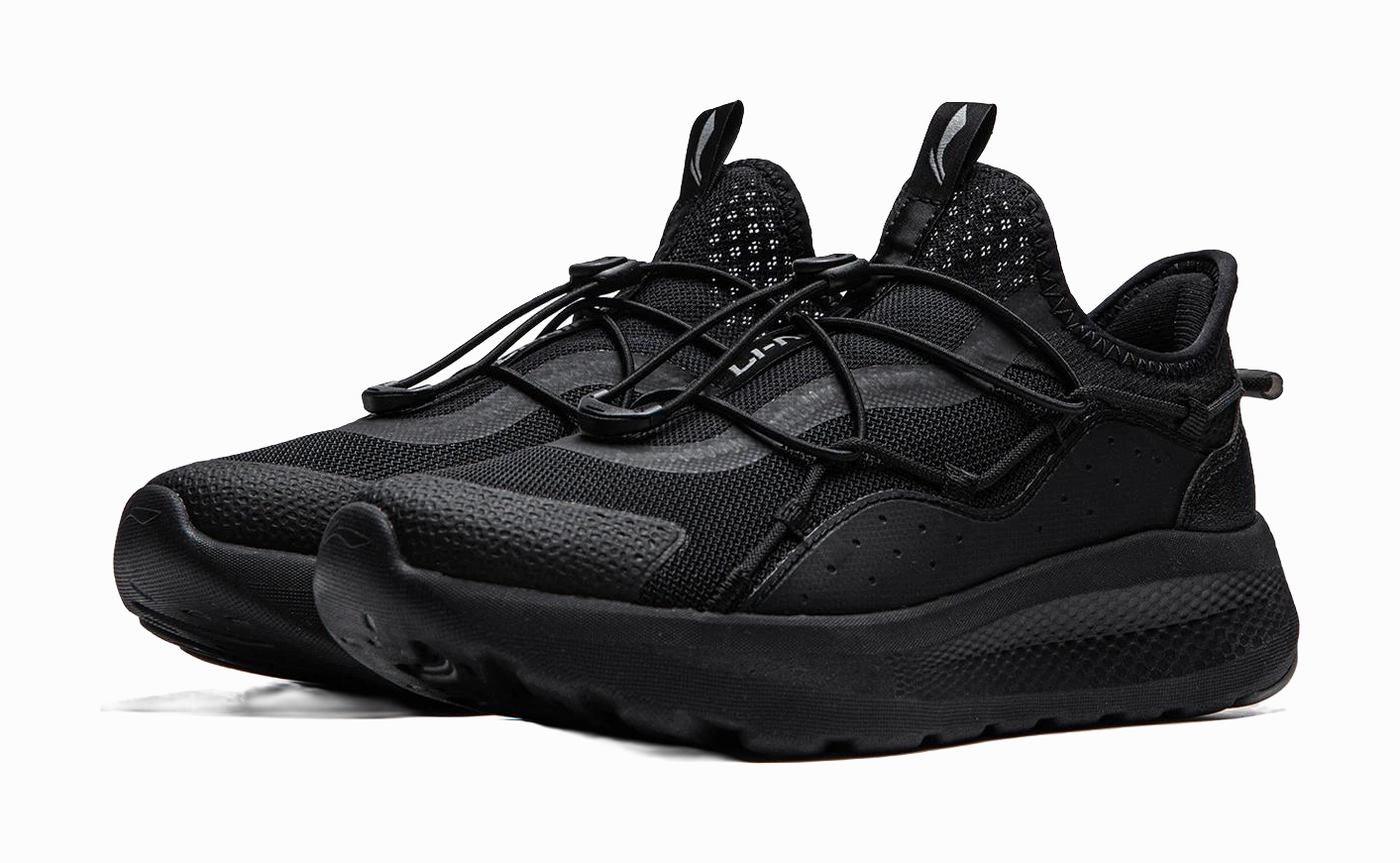 LiNing Cloud Ease Slip On Shock Absorbers Slip Resistant Abrasion Resistant Breathable Low top Casual Shoes Men's Black Dunk Low Casual Shoes