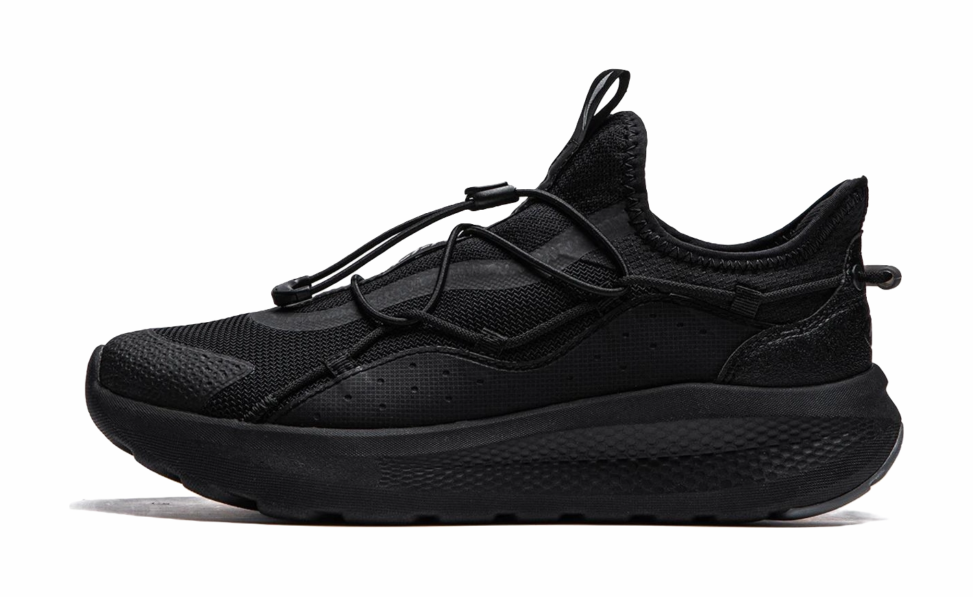 LiNing Cloud Ease Slip On Shock Absorbers Slip Resistant Abrasion Resistant Breathable Low top Casual Shoes Men's Black Merrell Shoes Casual