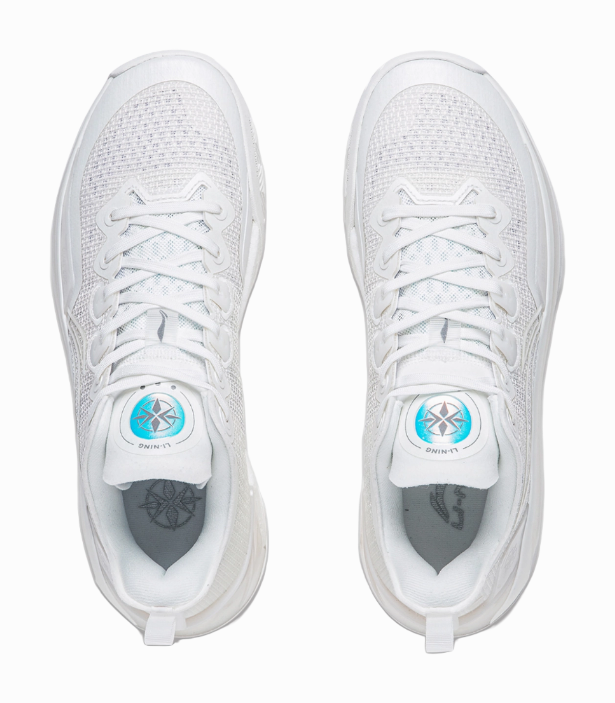 LiNing Liren 3 V2 White Pearl Cushioned Slip Resistant Abrasion Resistant Low Top Basketball Shoes Unisex Mist White Sporty Casual Shoes