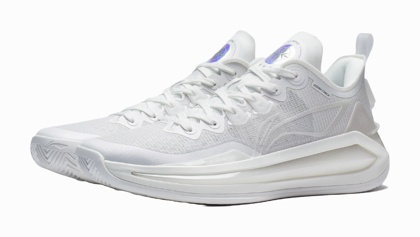 LiNing Liren 3 V2 White Pearl Cushioned Slip Resistant Abrasion Resistant Low Top Basketball Shoes Unisex Mist White Best Casual Shoes For Daily Use