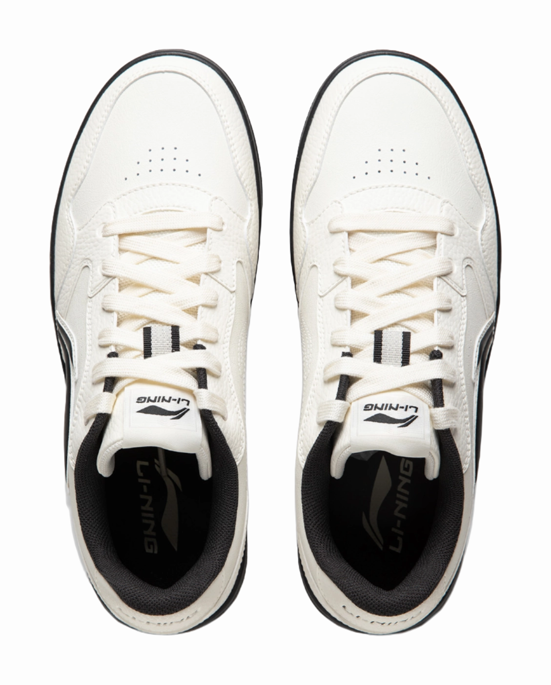 Casual Shoes With Dress Pants LiNing Tianji Soft Anti Slip And Wear Resistant Height Increasing Low top Skateboard Shoes Women's Ecru