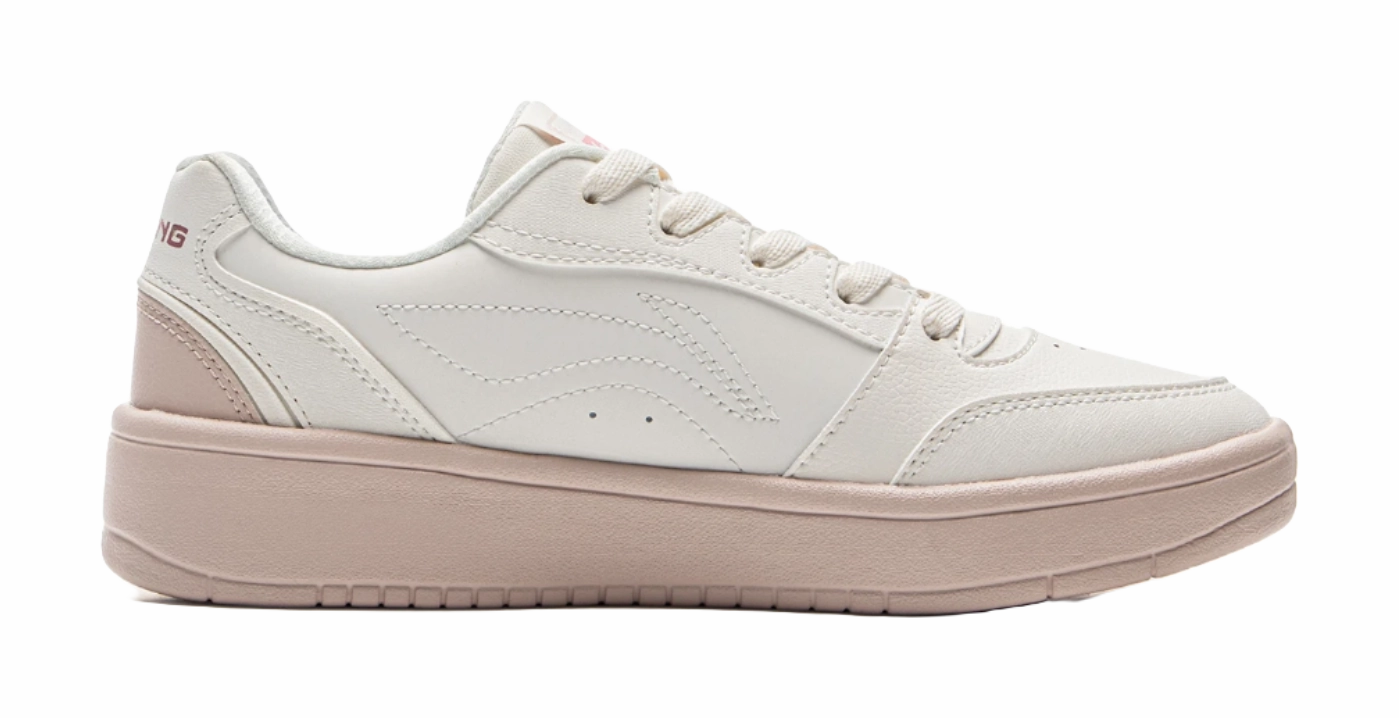 V5 Rnr Casual Shoes LiNing Yuanbao V3 Anti Slip Wear Resistant Low Top Skateboard Shoes Women's Mist White Silent Purple