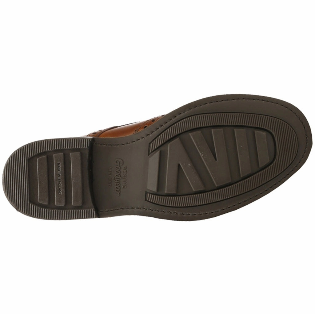 Loake Bedale Burnished Leather Men's Brogue Derby Boots Combat Boots With Wedding Dress