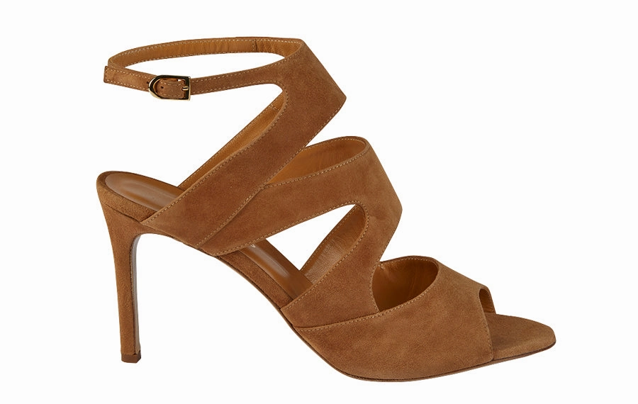 Mdf Disruptor Tan Peep Toe Shoes High Heels