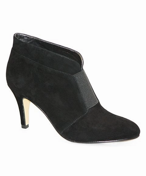 ADRIENNE VITTADINI Women's  Trippn   Suede  Stilleto Heel Bootie High Heels For Plus Size
