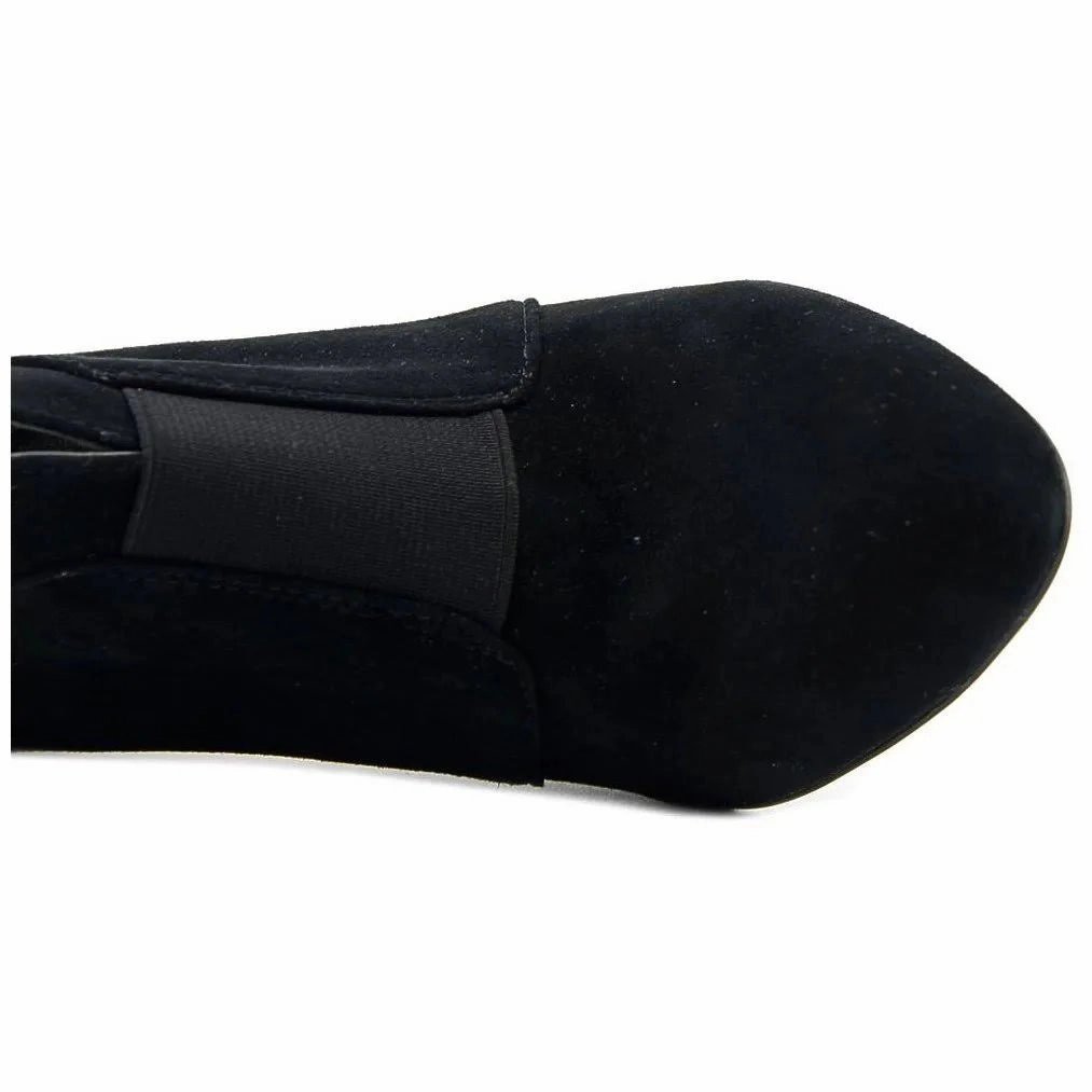 ADRIENNE VITTADINI Women's  Trippn   Suede  Stilleto Heel Bootie High Heels And Stocking Videos