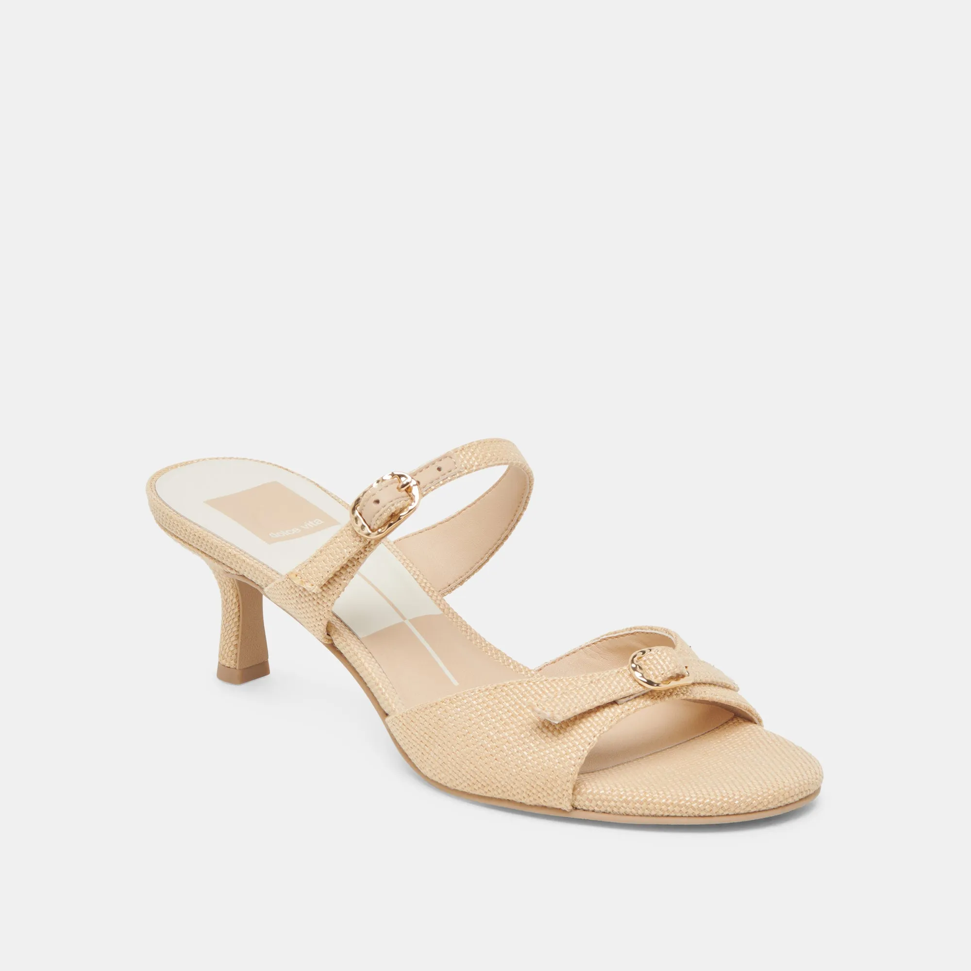 High Heels With Strap LORALI HEELS LT NATURAL RAFFIA