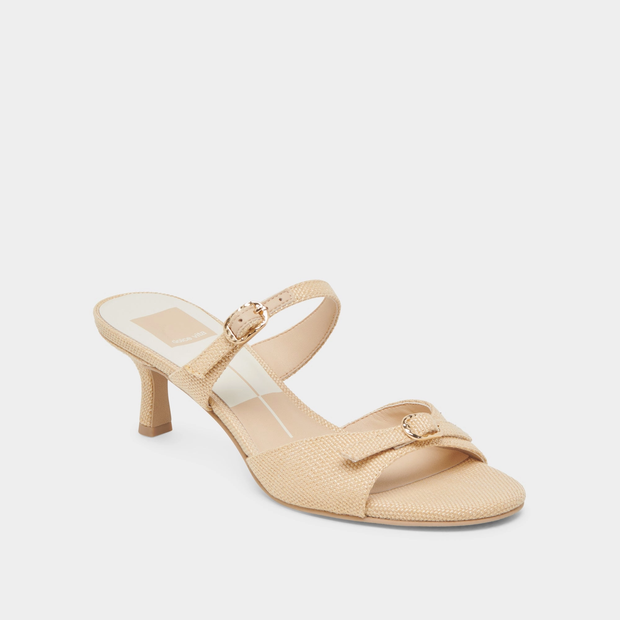 LORALI HEELS LT NATURAL RAFFIA