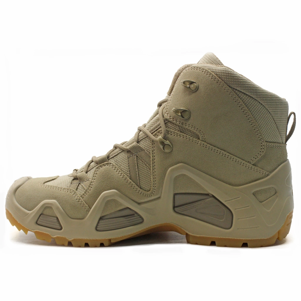 Lowa Zephyr Mid TF Suede Leather Men's Tactical Combat Boots Shun Triple Triangle Lace-up Lug Sole Combat Boots