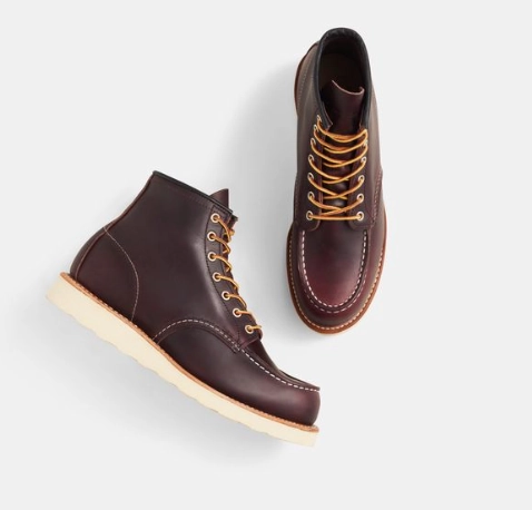 Work Boota Classic Moc Toe Boots 8847 - Black Cherry Excalibur