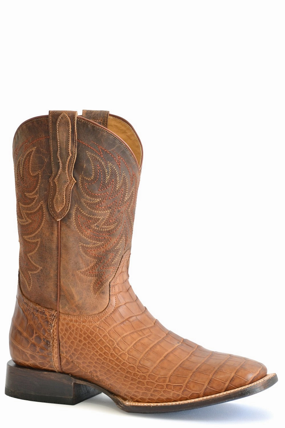 Good Hiking Boots Stetson Mens Aces Oiled Tan Alligator Leather Cowboy Boots