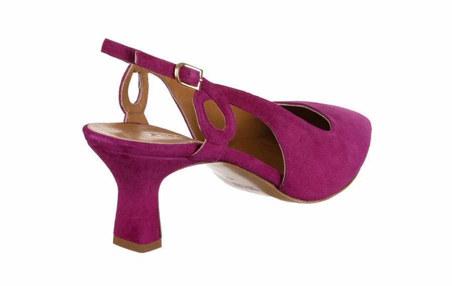 Mdf Glamour Fuchsia High Heel Fuzzy Slippers