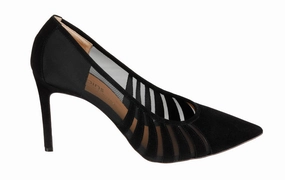 Mdf Sunrays Suede Chunky Heels