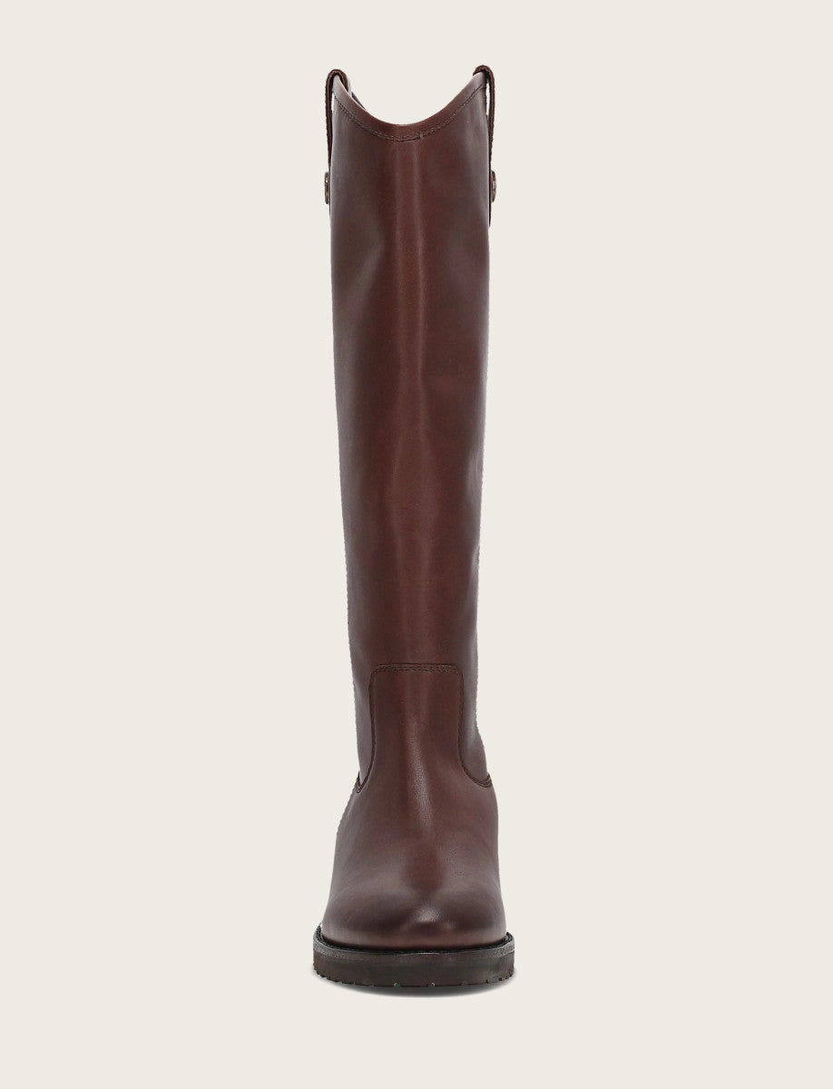 Knee High Boots With Drawstring Melissa Lug Button Tall Wide Calf