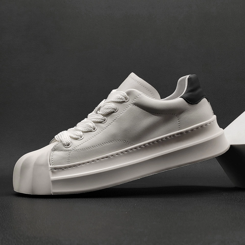 Men Casual Fashion Leather Flat Sneakers Stuart Weitzman Flat Shoes