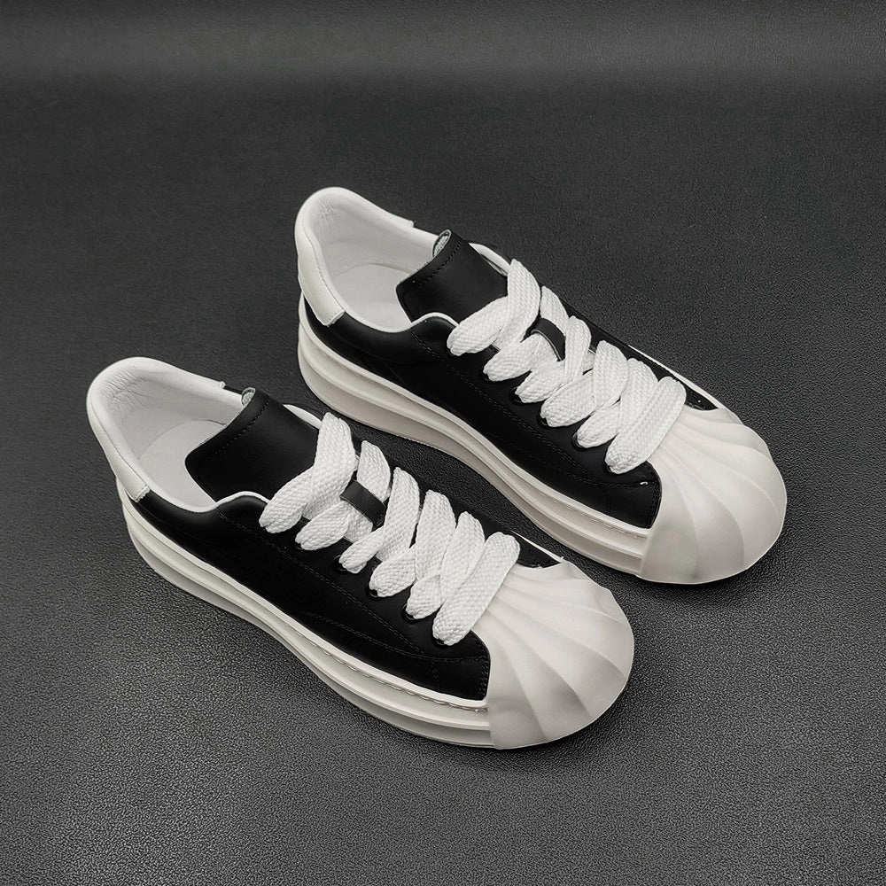 Best Shoes For Toddlers With Flat Feet Men Casual Fashion Leather Flat Sneakers