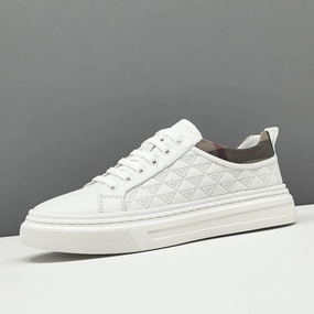 Men Fashion Embossed Leather Plain Flat Casual Shoes Tahari Shoes Flats