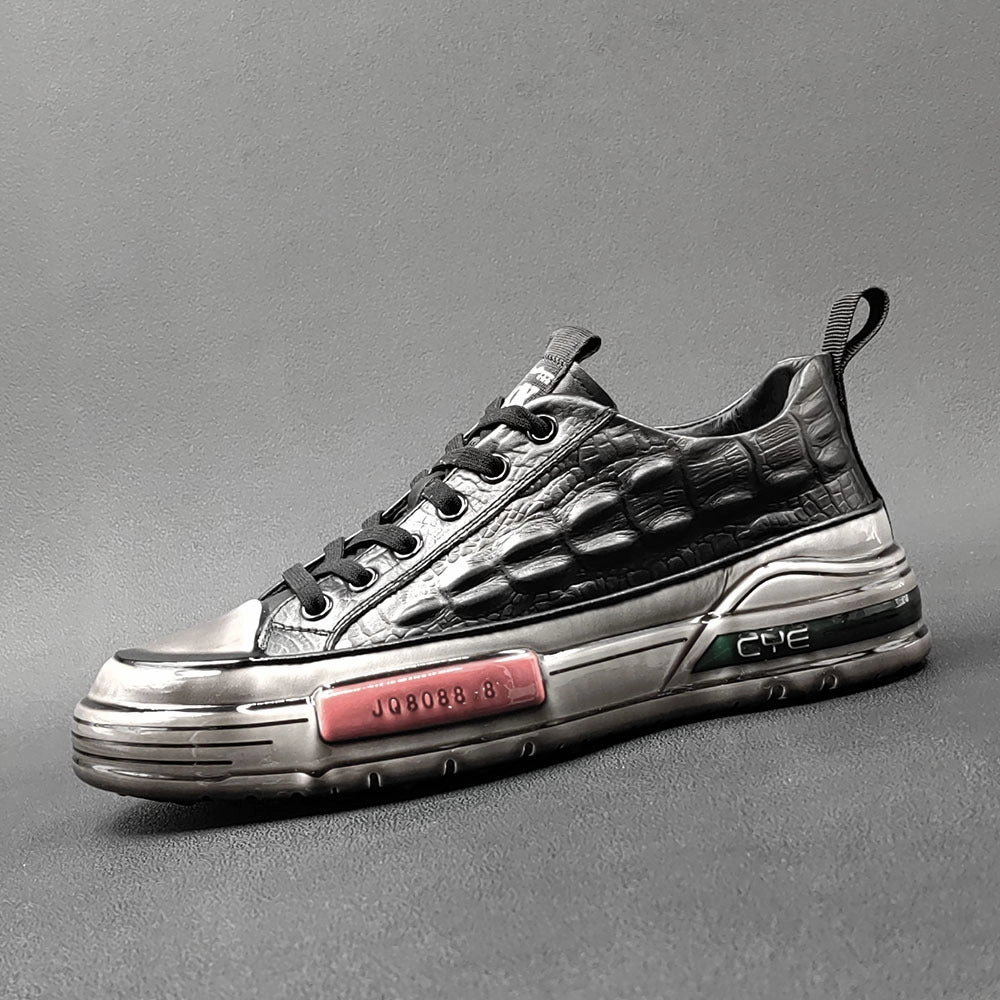 Men Fashion Leather Flat Casual Shoes Best Shoes For Nurses Flat Feet