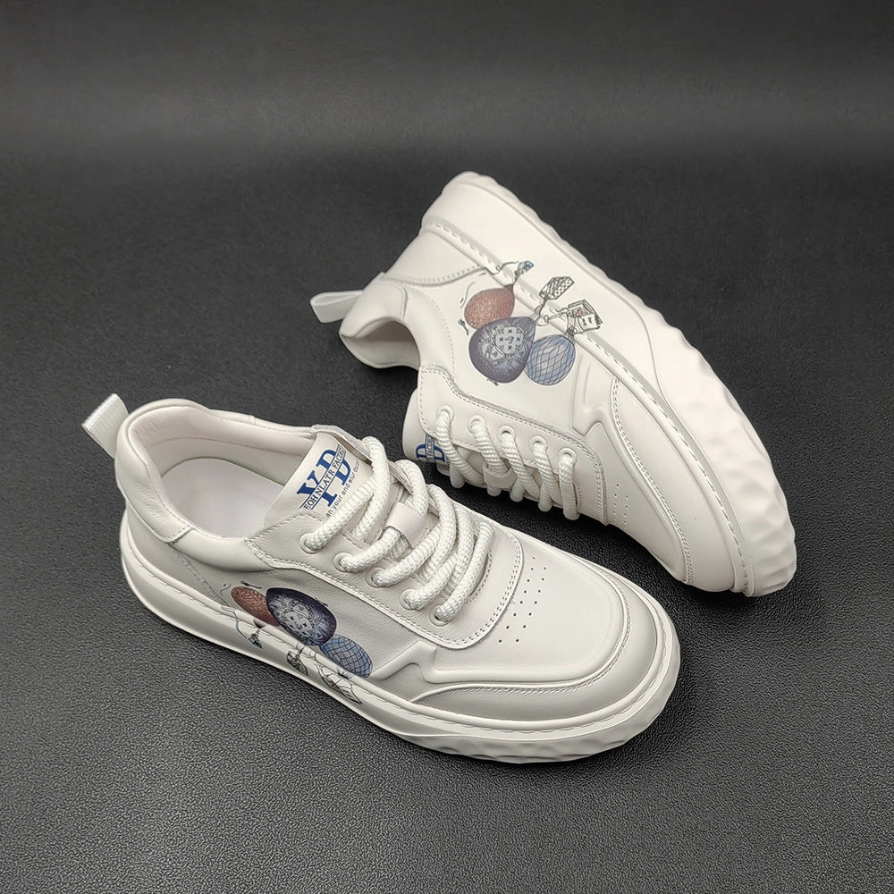 Men Fashion Leather Flat Lace-up Casual Sneakers Sof Sole Athletic Flat Shoe Laces Amazon