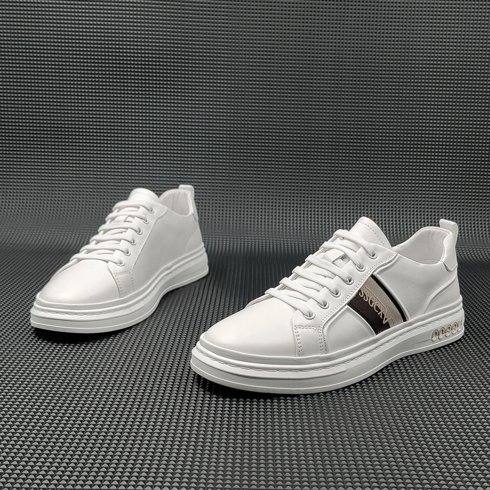 Best Insoles Flat Shoes Men Fashion Leather Flat Slip-on Casual Shoes