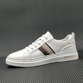 Rialto Shoes Flats Men Fashion Leather Flat Slip-on Casual Shoes