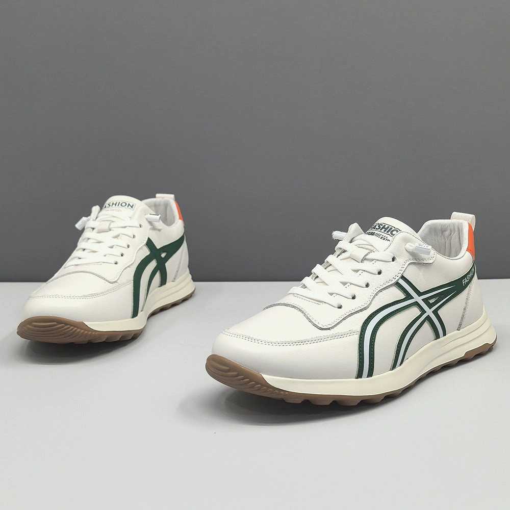 Flat Buckle Shoes Men Fashion Leather Minimalism Flat Casual Shoes