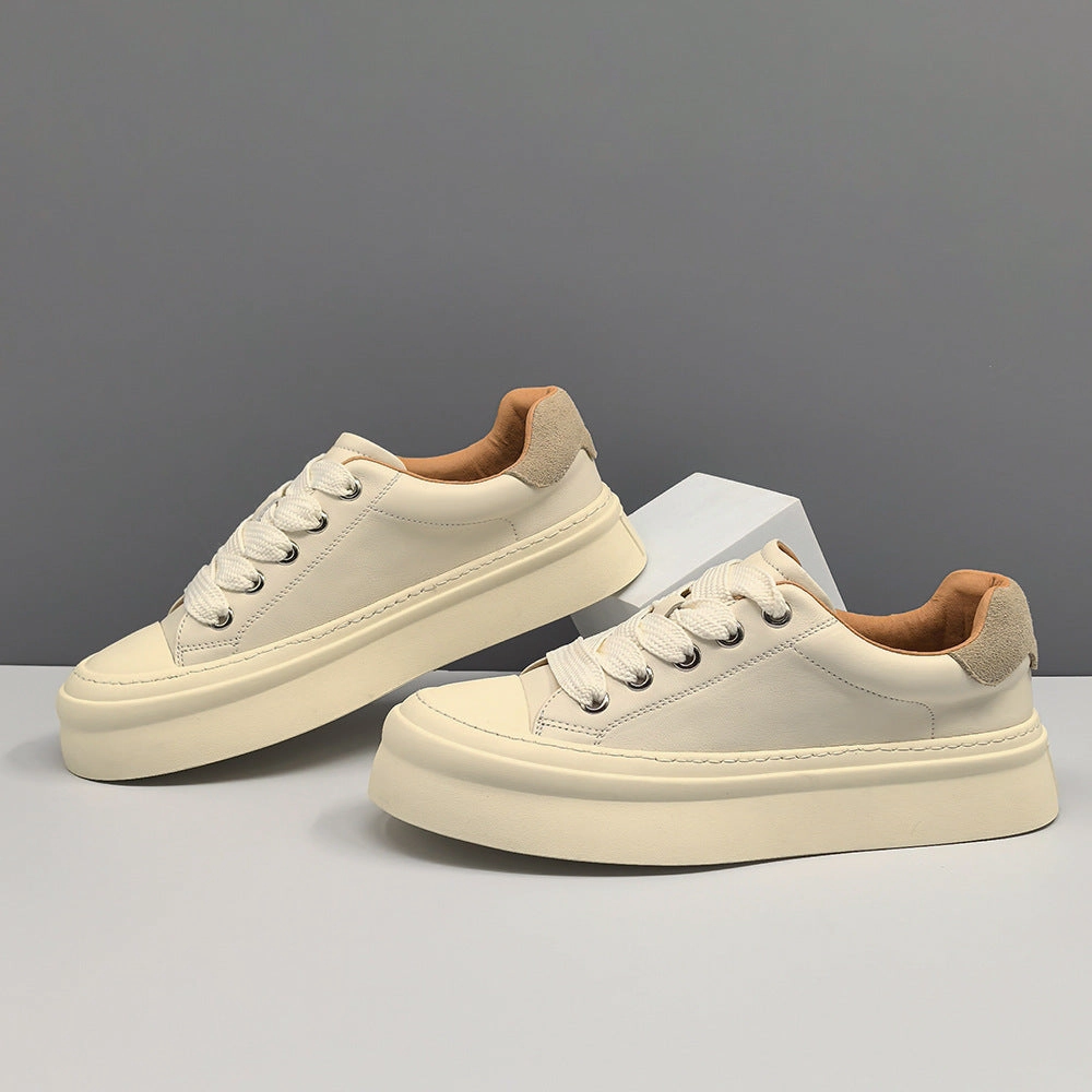 Waterproof Cycling Shoes For Flat Pedals Men Fashion Leather Minimalism Flat Casual Shoes