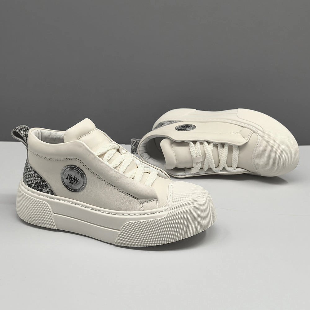 Best Hiking Shoes For Flat Feet Men Fashion Minimalism Leather Flat Casual Shoes