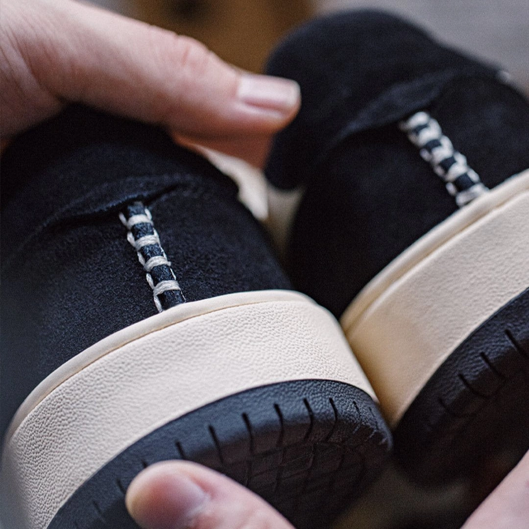 Men Fashion Patchwork Leather Flat Court Sneakers Flat Feet Shoe Wear Pattern