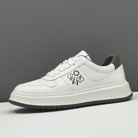 Shoes With Good Arch Support For Feet Men Fashion Quilted Leather Breathable Flat Sneakers