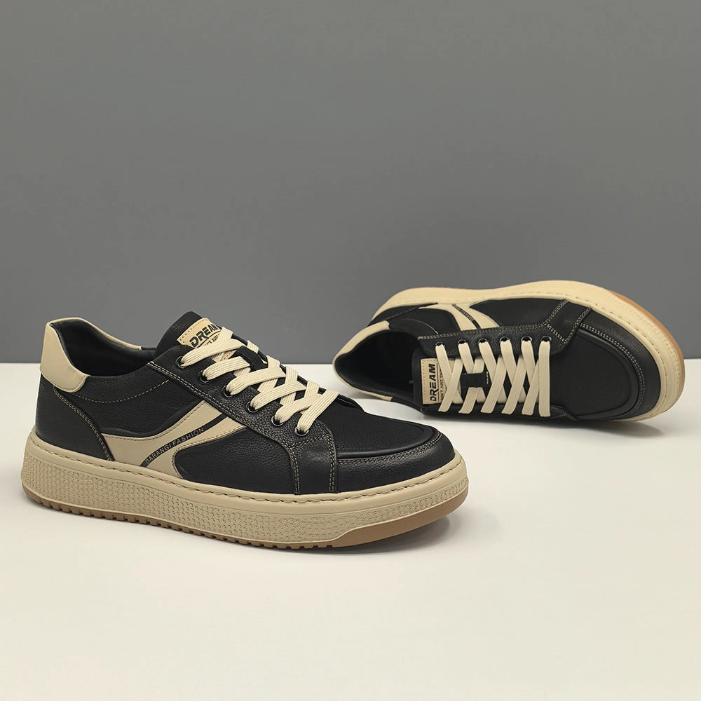 Best Shoes To Support Flat Feet Men Fashion Quilted Leather Flat Casual Sneakers