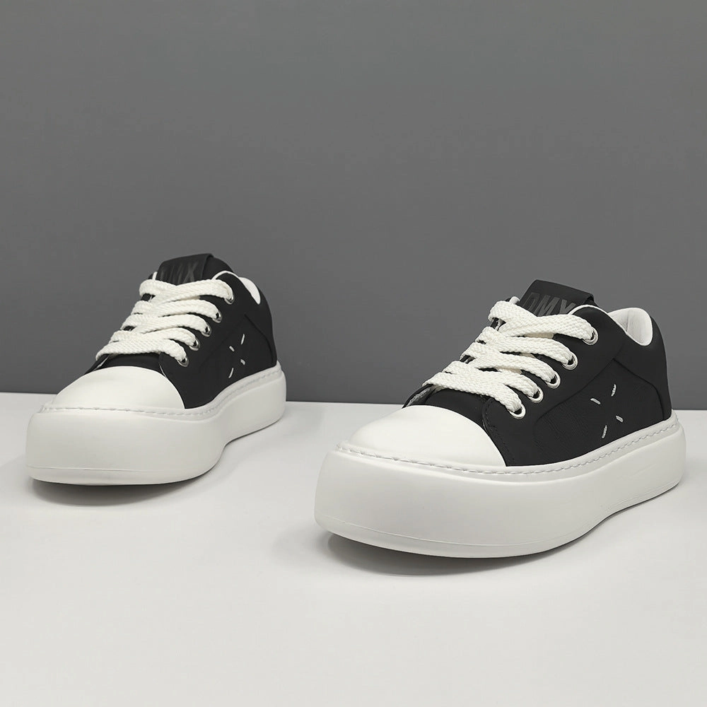 Flat Closed Toe Wedding Shoes Men Minimalism Solid Leather Flat Casual Shoes