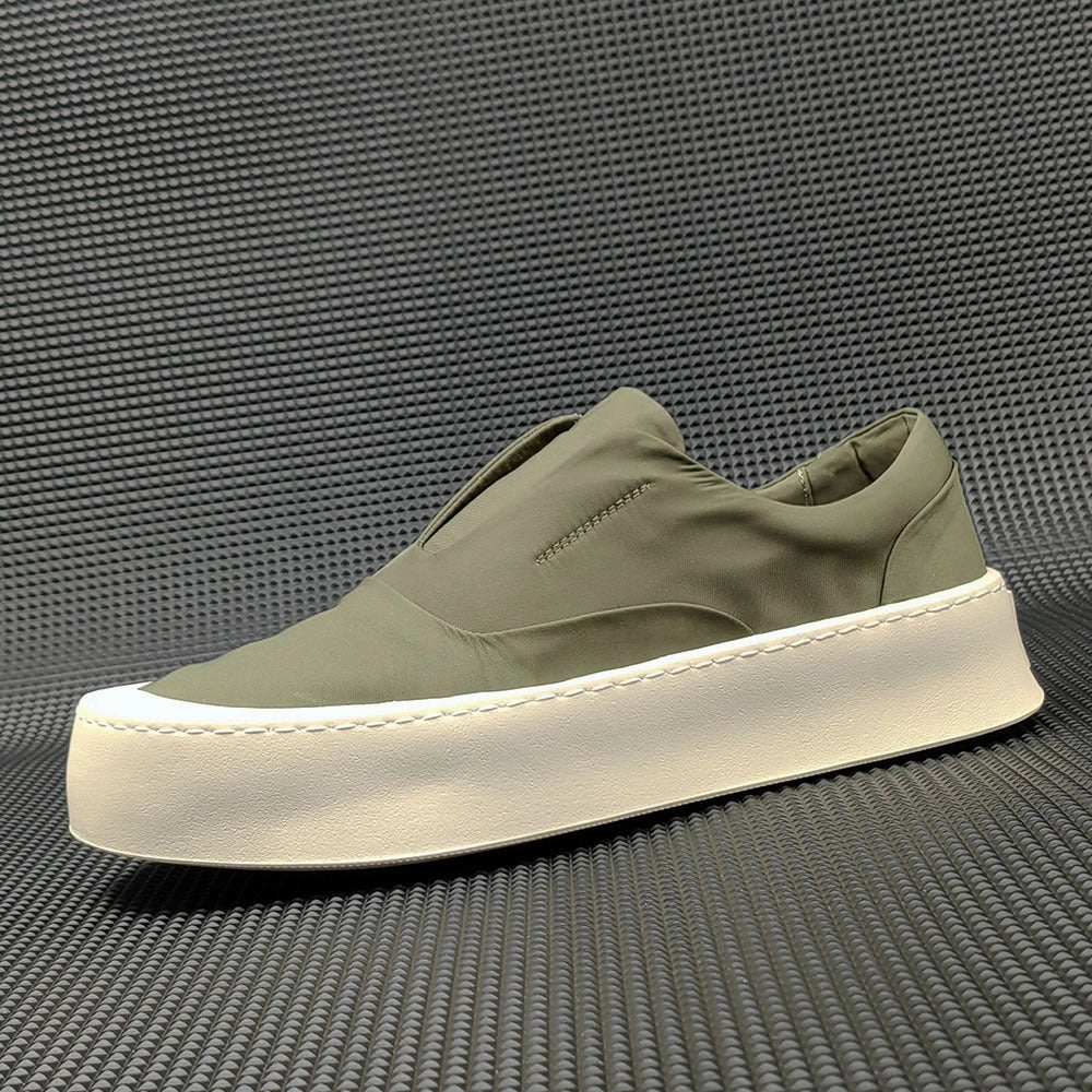 Men Minimalist Breathable Canvas Flat Slip-on Casual Shoes Flat Shoes Cause Foot Pain