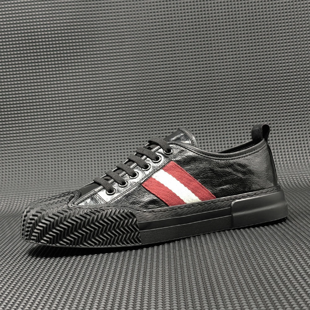 Men Minimalist Leather Flat Casual Shoes Rack Room Shoes Flats