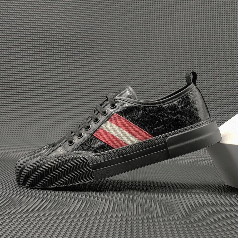 Flat Funeral Shoes Men Minimalist Leather Flat Casual Shoes