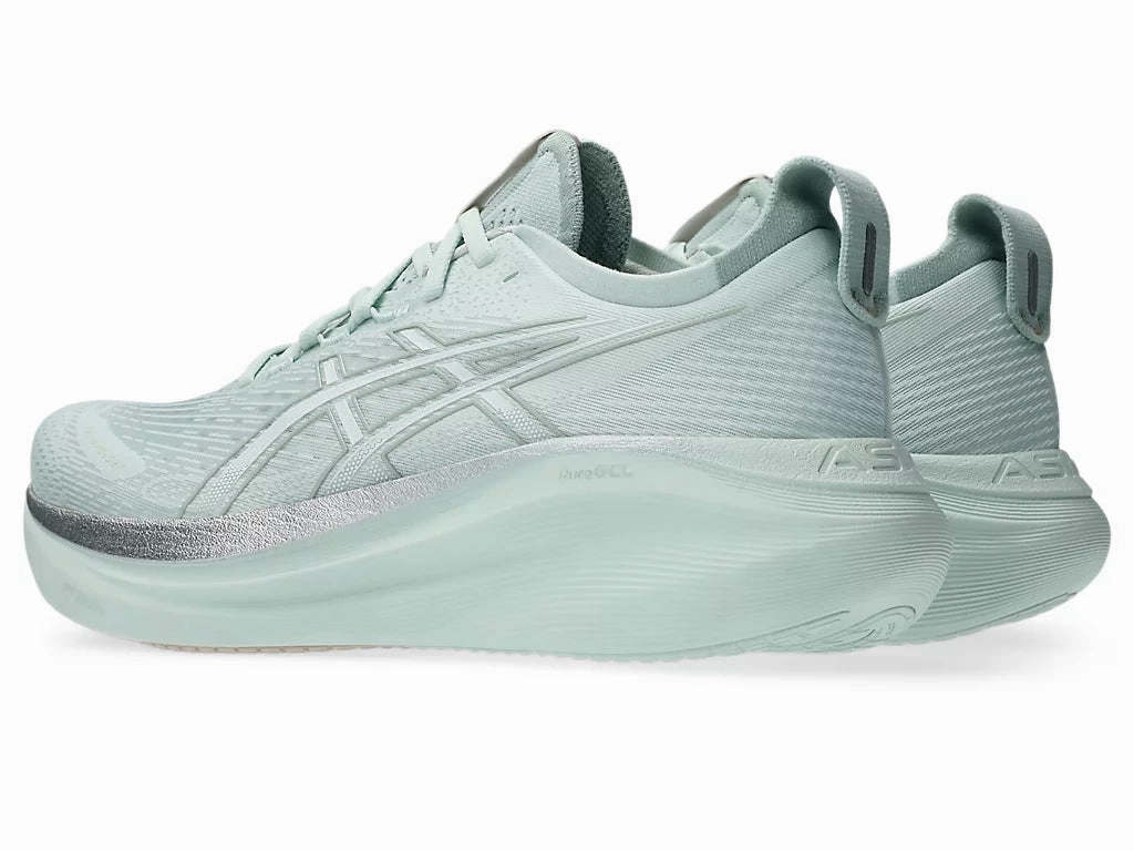 Men's ASICS Gel-Nimbus 27 - Pure Aqua/White Haikyuu Asics Shoes