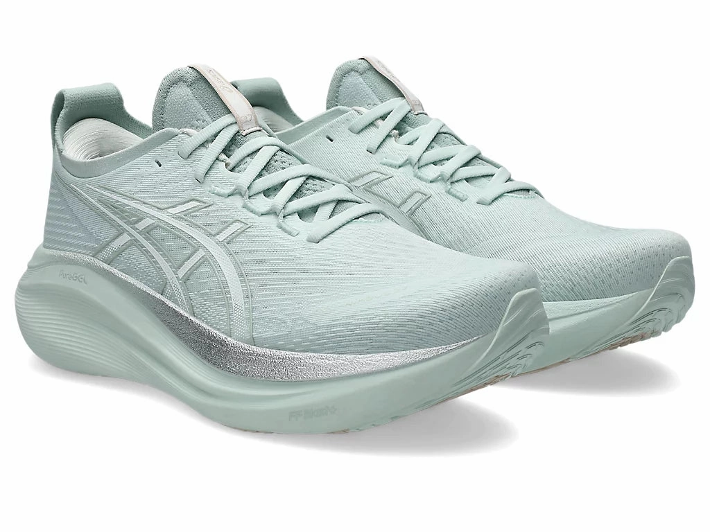 Men's ASICS Gel-Nimbus 27 - Pure Aqua/White Asics Jolt 4 Wide Running Shoe