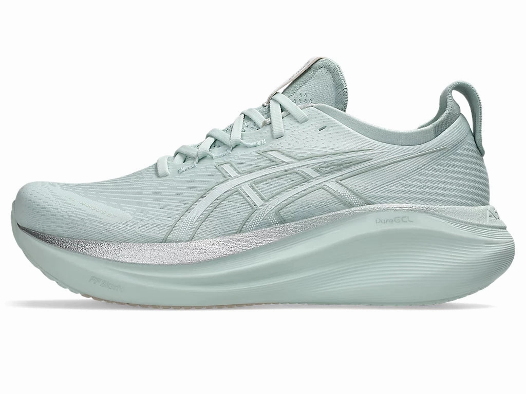 Spider Man Shoes Asics Men's ASICS Gel-Nimbus 27 - Pure Aqua/White