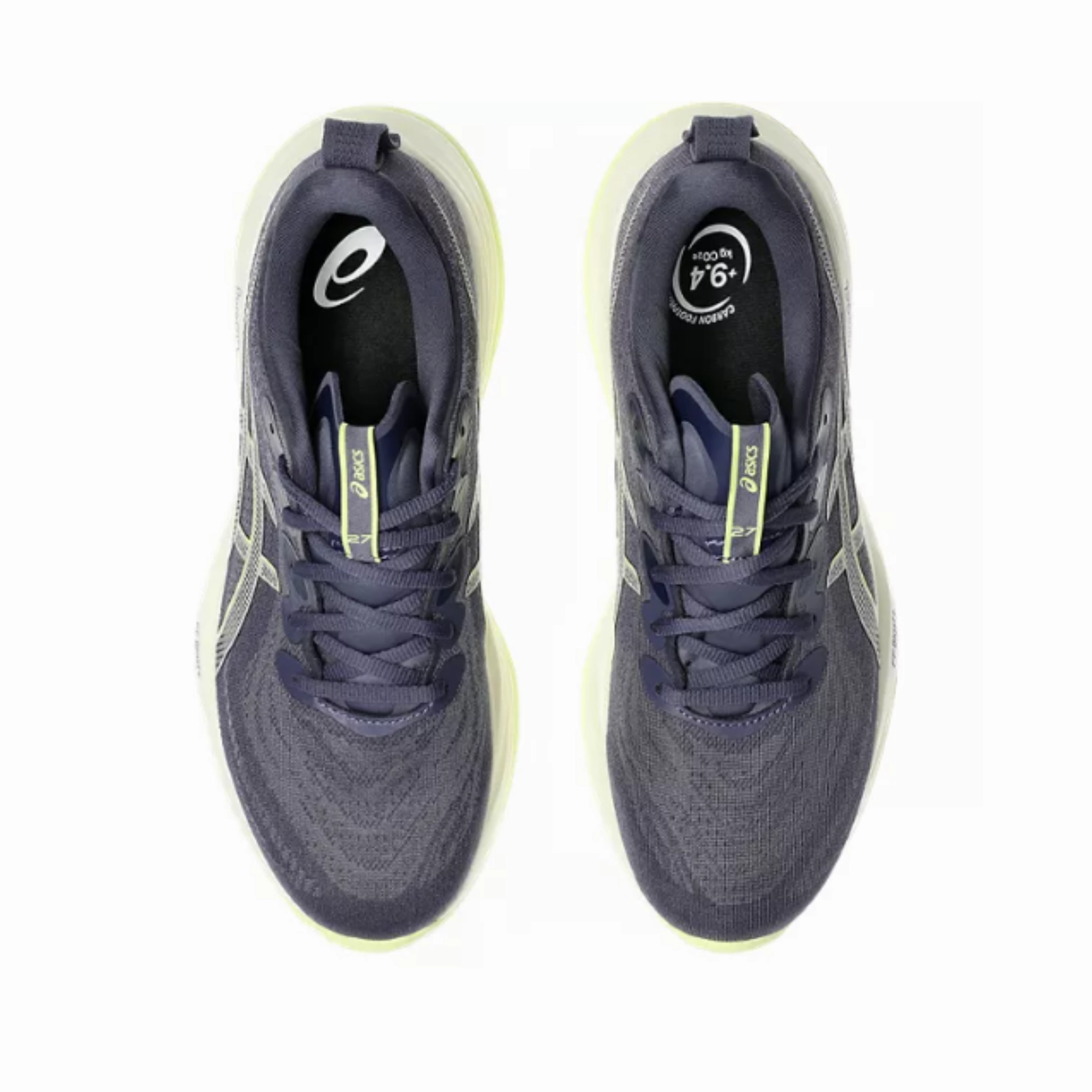 MEN'S CUMULUS 27 - D - 500 INDIGO FOG/LUCID YELLOW Asics Shoes Amplifoam