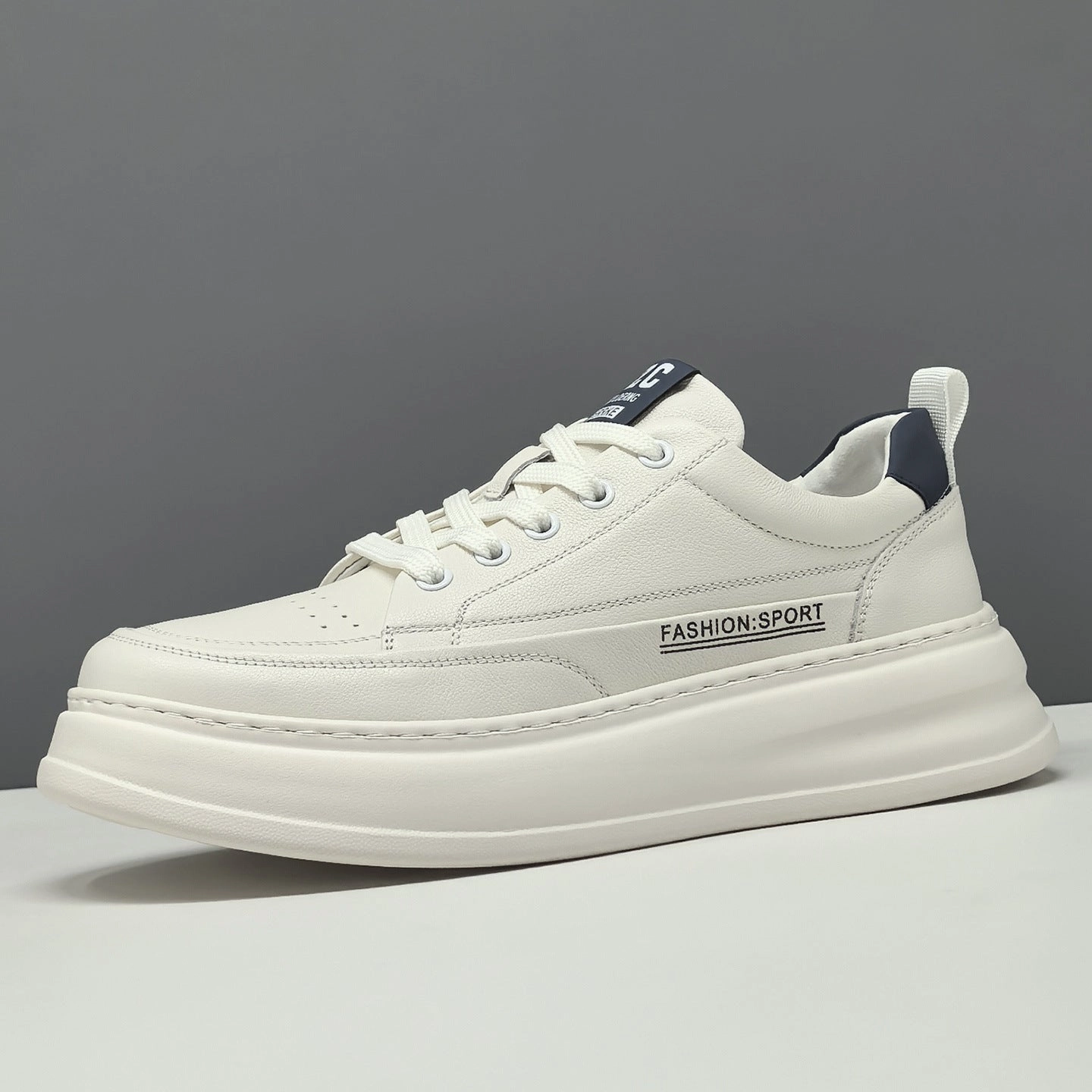 Insoles Running Shoes Men's Fashion Quilted Leather Flat Casual Sneakers