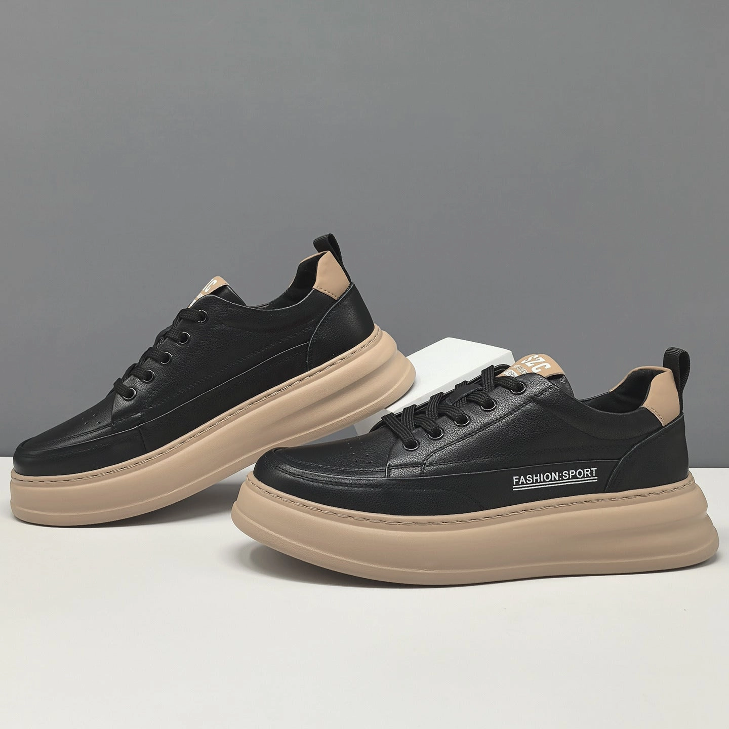 Waterproof Mtb Flat Shoes Men's Fashion Quilted Leather Flat Casual Sneakers