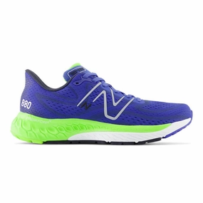 Men's New Balance Fresh Foam X 880v13, Blue/Pixel Green, 12 D Medium New Balance Non Slip