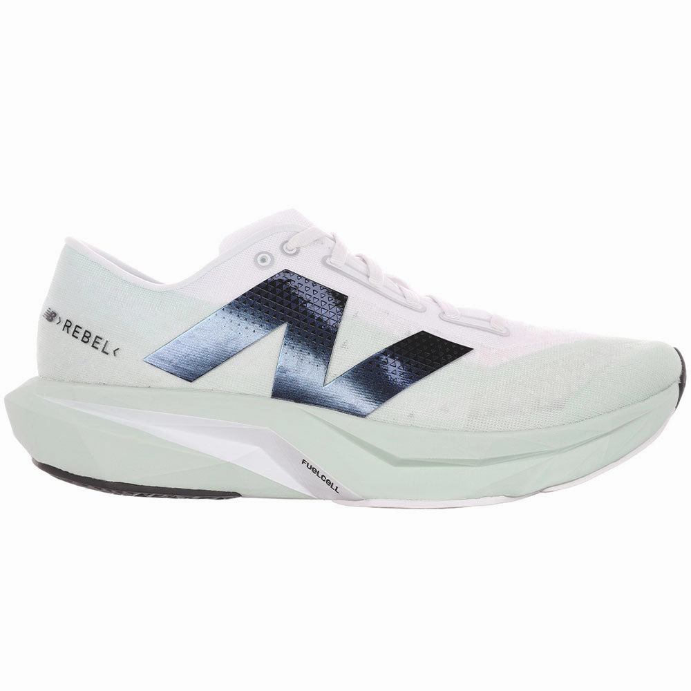 New Balance Womens Burgundy Men's New Balance FuelCell Rebel v4, Clay Ash/White/Black, 13 D Extra Wide