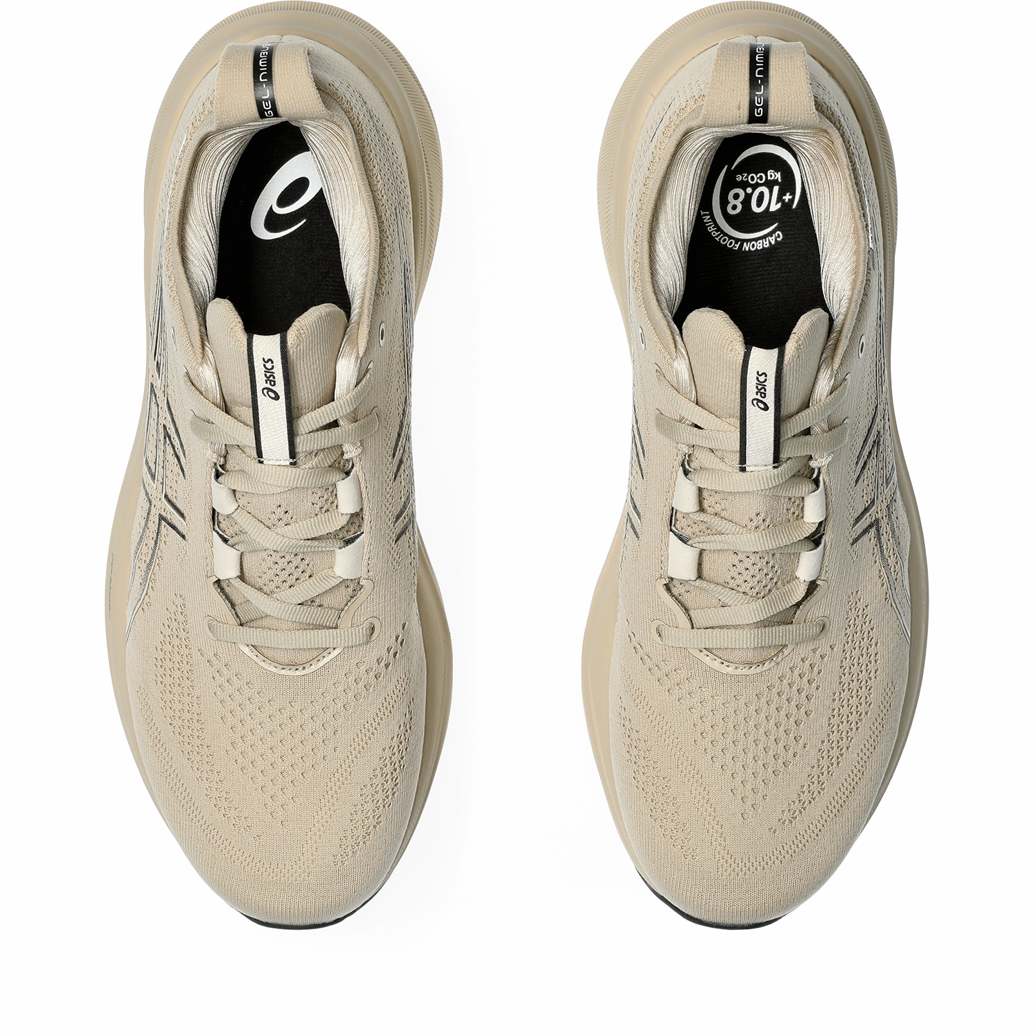 MEN'S NIMBUS 26 - D - 021 FEATHER GREY/BLACK Asics Shoes Size 13