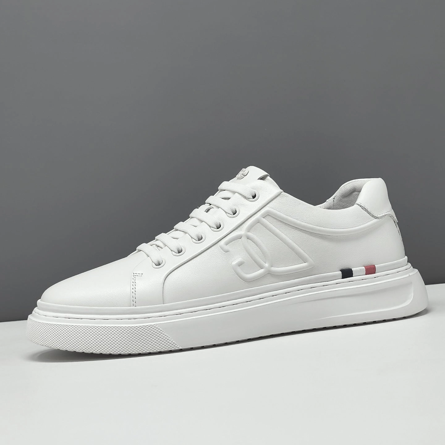 Men's Plain Leather Fashion Flat Casual Shoes Flat Shoes Skinny Jeans