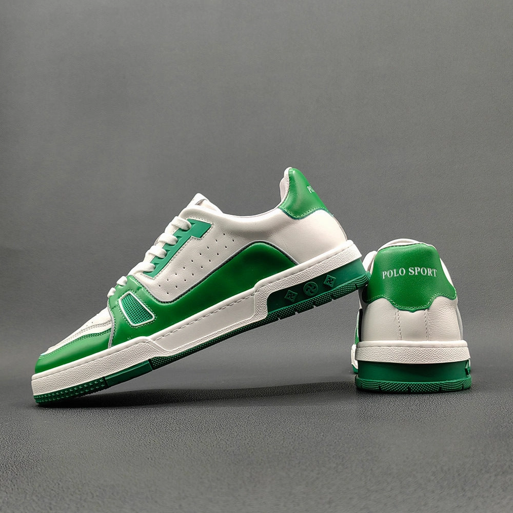 Shoes Suitable For Flat Feet Men Stylish Breath Leather Flat Casual Sneakers